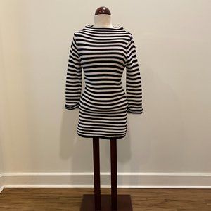 Boden Blue and White Striped Sweater Shirt Dress Women's Size 2